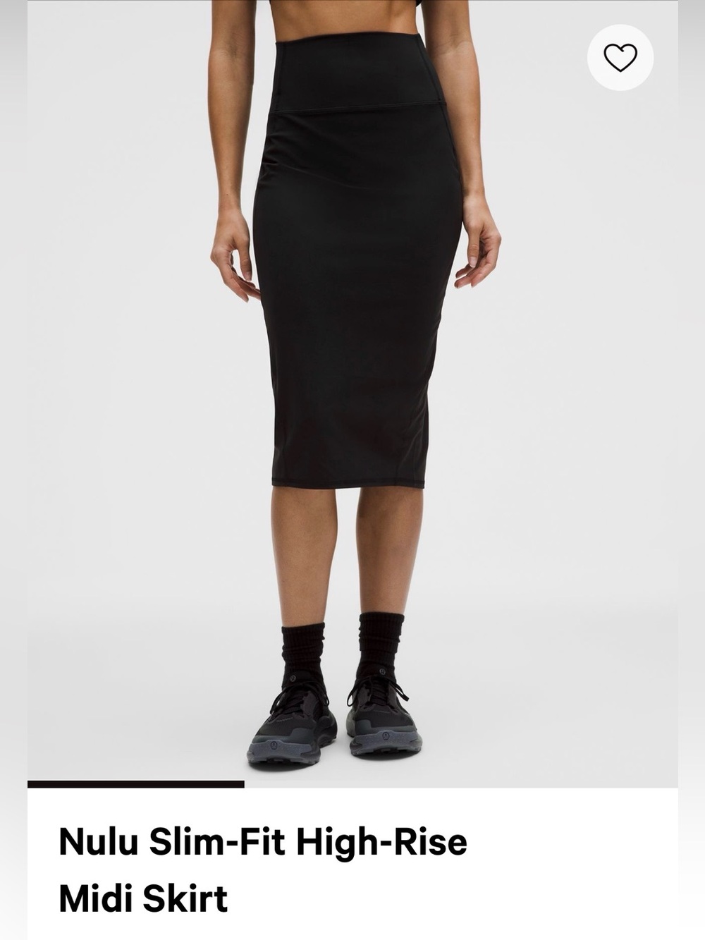 LULULEMON - Nulu Slim-Fit High-Rise Midi Skirt - Black